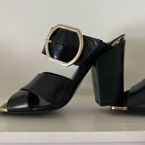 DKNY slip on heeled sandal